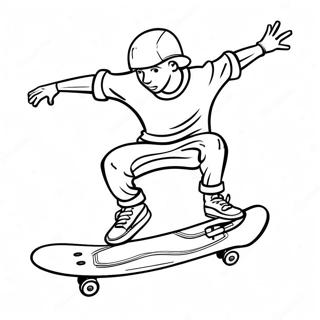 Pagina Da Colorare Cool Skateboard Tricks 6795-5526