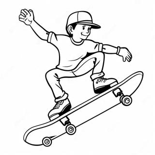 Pagina Da Colorare Cool Skateboard Tricks 6795-5527