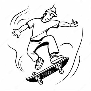 Pagina Da Colorare Cool Skateboard Tricks 6795-5528