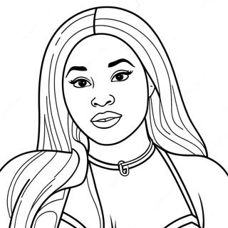 Megan Thee Stallion Pagine Da Colorare