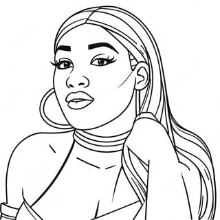 Pagina Da Colorare Di Megan Thee Stallion 67962-56059