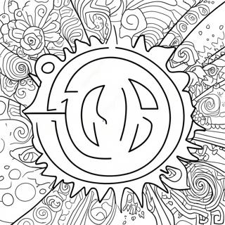 Pagina Da Colorare Del Logo Dei Blink 182 68182-56236