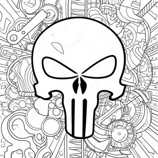 Pagina Da Colorare Del Logo Del Punisher 68432-56430