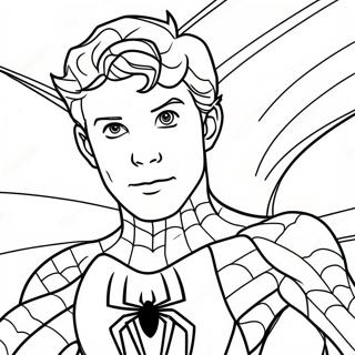 Pagina Da Colorare Di Spiderman Tom Holland 68873-56776