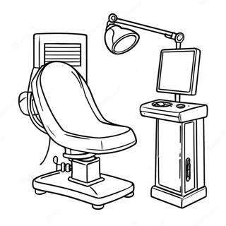 Pagina Da Colorare Dellattrezzatura Radiologica Divertente 68924-56823