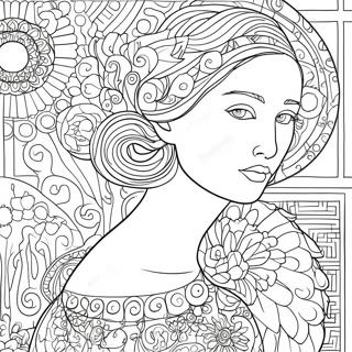 Pagina Da Colorare Di Klimt 68973-56854