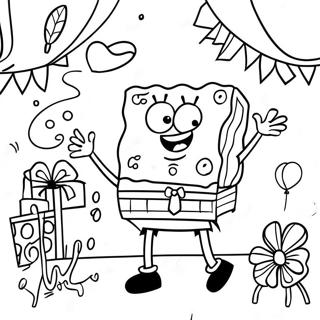 Pagina Da Colorare Di Spongebob Buon Compleanno 69113-56968