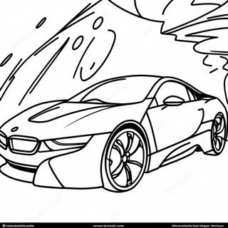 Pagina Da Colorare Del Design Futuristico Della Bmw I8 69234-57059