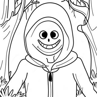 Pagina Da Colorare Di Eyeless Jack Inquietante Nel Bosco 69284-57096