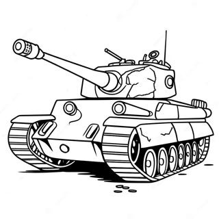 Pagina Da Colorare Di Un Carro Armato Tigre Camuffato 69364-57159