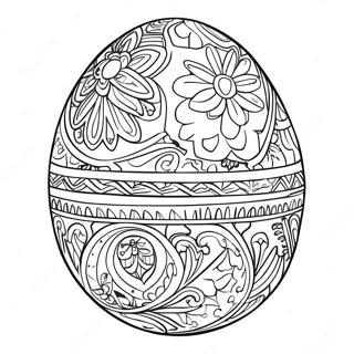 Pagina Da Colorare Di Un Uovo Pysanky Intricato 69374-57174