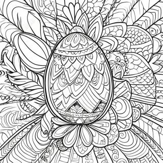 Pagina Da Colorare Di Un Uovo Pysanky Intricato 69374-57175