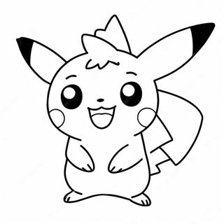 Pagina Da Colorare Di Un Carino Chibi Pikachu 69384-57182