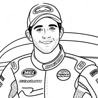 Pagina Da Colorare Di Chase Elliott In Auto Da Corsa 69394-57188