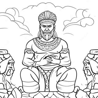 Pagina Da Colorare Dellinterpretazione Del Sogno Di Nebuchadnezzar Colorato 69434-57230