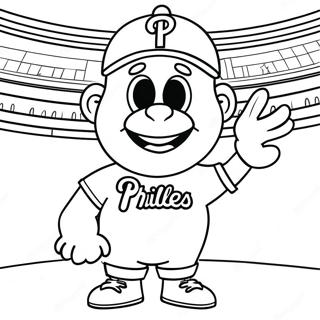 Pagina Da Colorare Della Mascotte Phillies 69543-57298