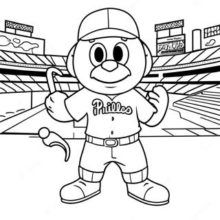 Pagina Da Colorare Della Mascotte Phillies 69543-57299