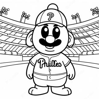 Pagina Da Colorare Della Mascotte Phillies 69543-57300