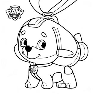 Pagina Da Colorare Di Paw Patrol Skye In Elicottero 69593-57344