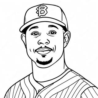 Mookie Betts Pagine Da Colorare