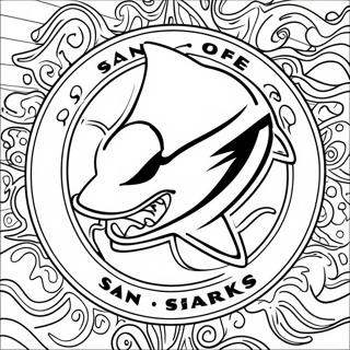 Pagina Da Colorare Del Logo San Jose Sharks 69713-57438