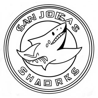 Pagina Da Colorare Del Logo San Jose Sharks 69713-57439