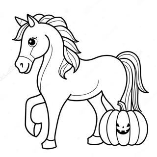 Cavallo Di Halloween Da Colorare 69843-57526