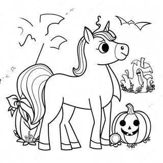 Cavallo Di Halloween Da Colorare 69843-57759