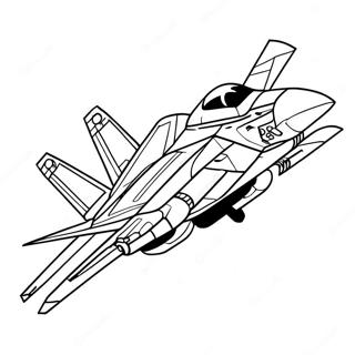 Pagina Da Colorare Del F14 Tomcat In Volo 69864-57550