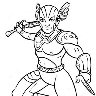 Guerriero Navi In Battaglia Pagina Da Colorare 69944 57844