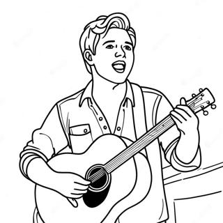 Pagina Da Colorare Niall Horan Che Canta Sul Palco 69974 57864