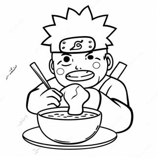 Naruto Che Mangia Ramen Pagine Da Colorare