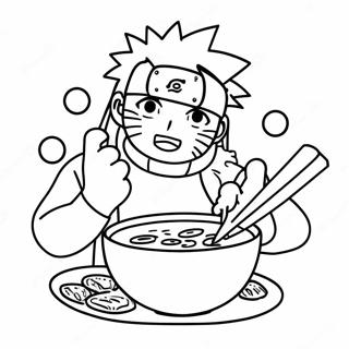 Pagina Da Colorare Naruto Che Gusta Delizioso Ramen 70124-57990