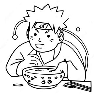 Pagina Da Colorare Naruto Che Gusta Delizioso Ramen 70124-57991