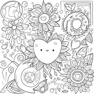 Pagina Da Colorare Di Doodle Creativo Per Bullet Journal 70164-58017