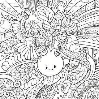 Pagina Da Colorare Di Doodle Creativo Per Bullet Journal 70164-58020