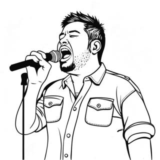 Pagina Da Colorare Chino Moreno Che Canta 70594-58362