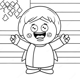 Pagina Da Colorare Divertente Di Butters Di South Park 70724-58463