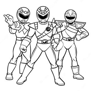 Pagine Da Colorare Del Team Mighty Morphin Power Ranger 71164-58819