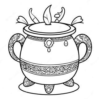 Pagina Da Colorare Vaso Tradizionale Di Pongal 71284-58914