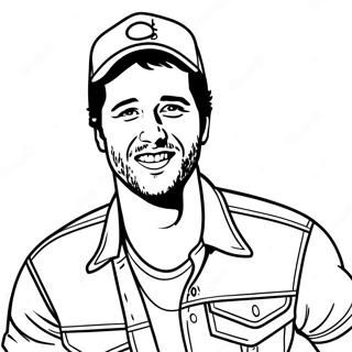 Luke Bryan Pagine Da Colorare