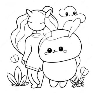 Pagina Da Colorare Di Bee E Puppycat 71303-58943