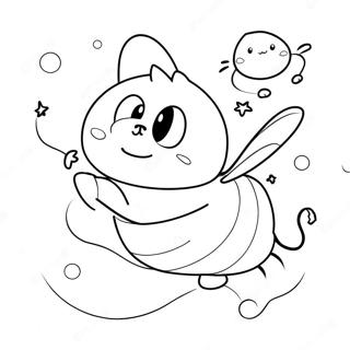 Pagina Da Colorare Di Bee E Puppycat Che Volano Insieme 71304-58940