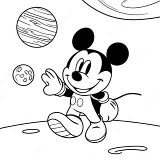 Avventura Spaziale Di Topolino Pagine Da Colorare