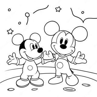 Pagina Da Colorare Dellavventura Spaziale Di Mickey Mouse Clubhouse 71433-59046