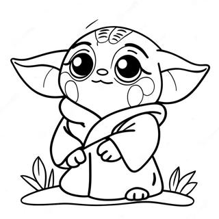 Baby Yoda Pasqua Pagine Da Colorare