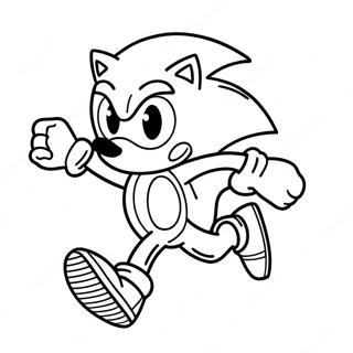 Pagina Da Colorare Di Sonic Che Corre Veloce 71734-59266