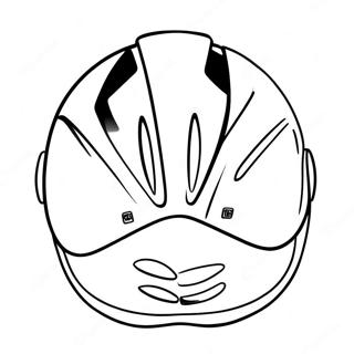 Pagina Da Colorare Del Casco Da Bicicletta Colorato 71744-59282