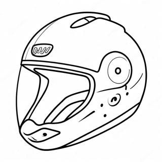 Pagina Da Colorare Del Casco Da Bicicletta Colorato 71744-59283