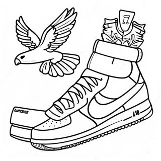 Pagina Da Colorare Delle Air Force 1 Alla Moda 7175-5838